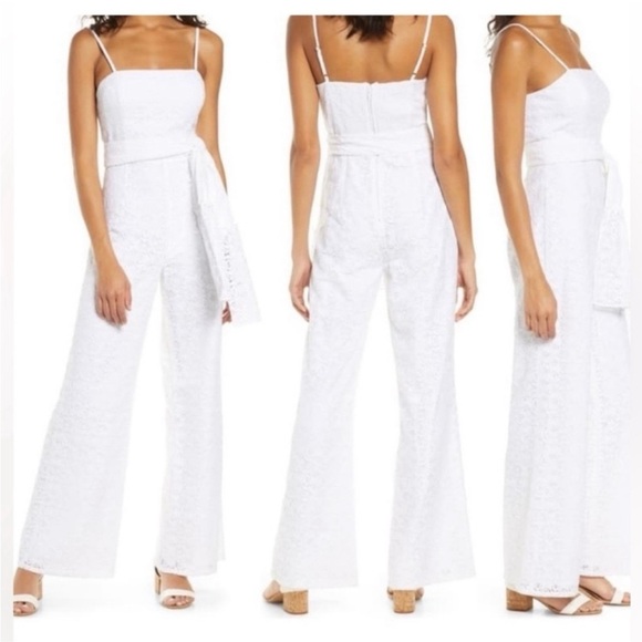 Lilly Pulitzer “Nila” lace jumpsuit in classic white NWT - Picture 3 of 12